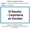 El Rancho - Carpinteria en Escobar